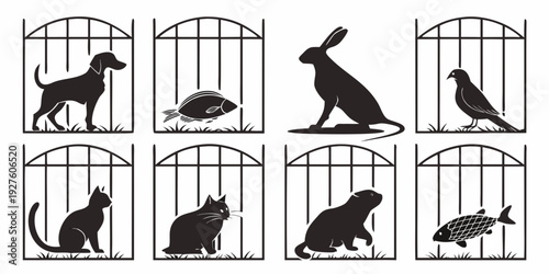 A visual representation of the skinner box experiment with rats and levers Vector