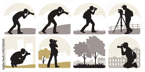 A sequence of images depicting the process of a person falling and the aftermath. Vector