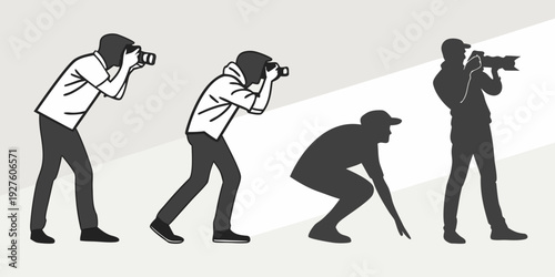 Evolution of human posture from ancient times to modern day Vector
