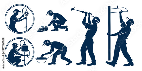 A variety of exercises and activities for maintaining physical fitness and health Vector