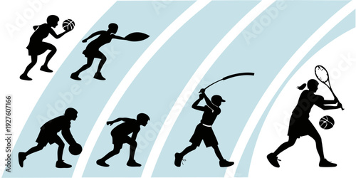 Evolution of human running techniques from ancient times to modern day Vector