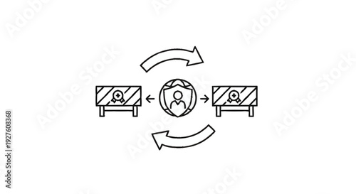 Cyber Security Protection and Data Exchange Concept.