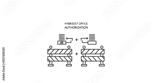 Construction Barriers and Office Authorization Symbol.