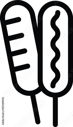 Food and drink web icons in line style. Meal, restaurant, dishes, fruits, fastfood, burger, pizza, coffee, sandwich, collection. Vector illustration.