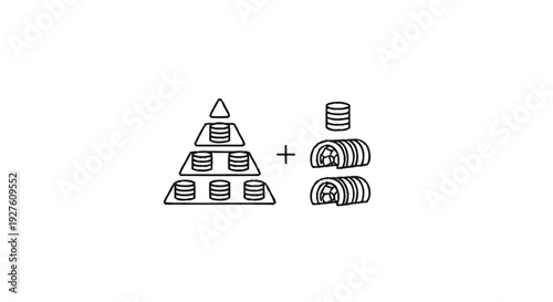 Conceptual Illustration of Financial Growth and Investment Strategy.