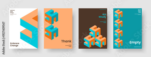 Isolated Banner Template. Geometric Brochure Design. Abstract Book Cover Layout. Background. Flyer. Report. Poster. Business Presentation. Notebook. Handbill. Leaflet. Newsletter. Magazine. Journal