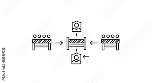 Conceptual Illustration of Hospital Bed and Barriers.