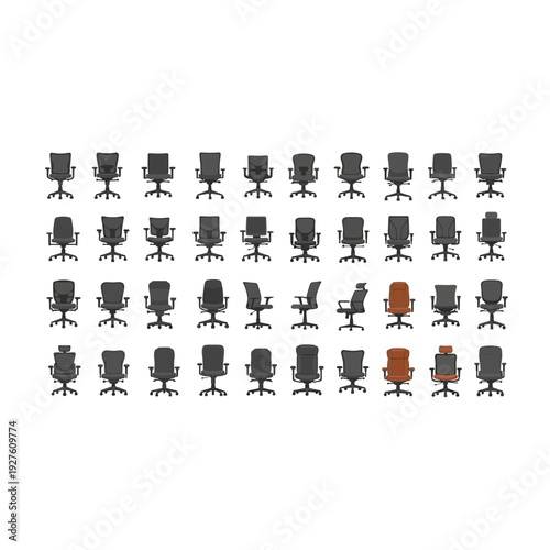 Modern Office Chairs Assortment - Workspace Furniture Collection