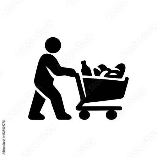Grocery Cart Speed Drive Icon