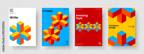 Abstract Book Cover Template. Isolated Poster Layout. Geometric Flyer Design. Banner. Brochure. Background. Report. Business Presentation. Magazine. Notebook. Pamphlet. Catalog. Brand Identity