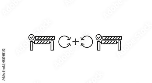 Conceptual illustration of C programming language with barriers.