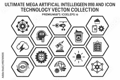 Ultimate metal hexagonal artwork featuring various iconic bands and logos Vector