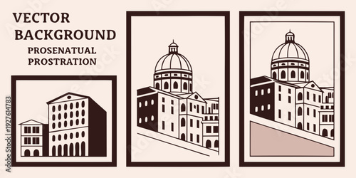 A comparison of victorian architectural styles with detailed illustrations Vector