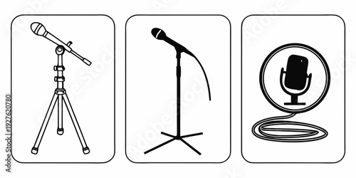 Astronomy equipment and accessories for stargazing and observation. Vector