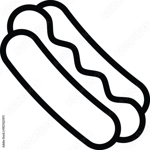 Food and drink web icons in line style. Meal, restaurant, dishes, fruits, fastfood, burger, pizza, coffee, sandwich, collection. Vector illustration.