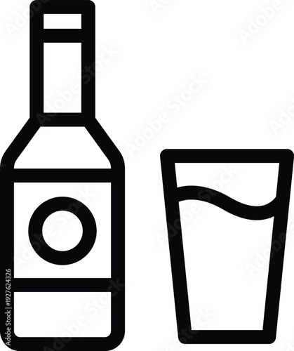 Food and drink web icons in line style. Meal, restaurant, dishes, fruits, fastfood, burger, pizza, coffee, sandwich, collection. Vector illustration.