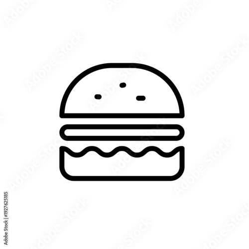 Food and drink web icons in line style. Meal, restaurant, dishes, fruits, fastfood, burger, pizza, coffee, sandwich, collection. Vector illustration.