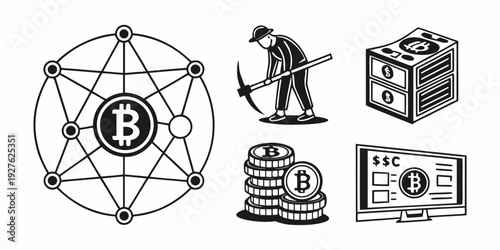 Ancient artifacts and symbols displayed on a table with a person examining them Vector