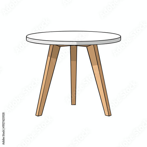 Modern Round Wooden Coffee Table with Sleek Design for Living Rooms