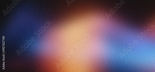 Canvas Print Abstract grainy gradient background with soft neon light