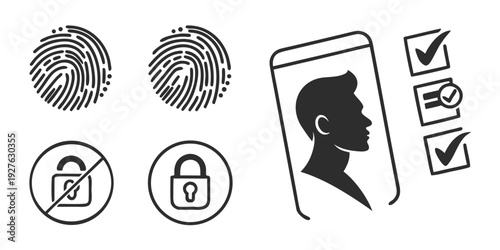 A visual representation of digital identity verification and authentication Vector