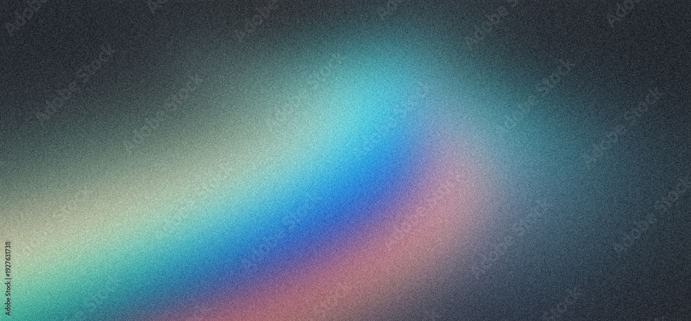 Obraz premium Abstract Blurred Gradient Background, Blue Pink Cyan Neon Glow, Curved Flowing Wave Shape, Dark Backdrop, Modern Digital Wallpaper