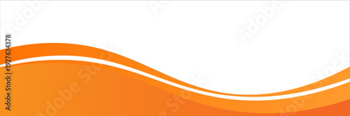 Vector orange line background curve element with white space for text and message design, overlapping layers, vector