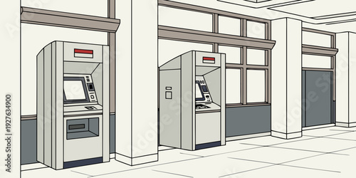 Three different designs of modern elevator interiors with glass doors and panels Vector