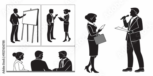 Diverse group of people engaged in various activities and interactions Vector