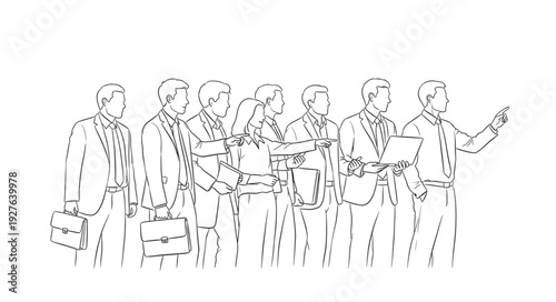 Group of Men in Business Attire.