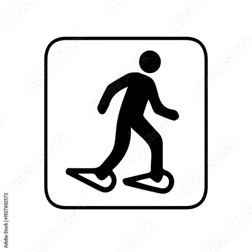 Snowshoeing Sign