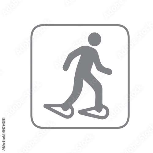Snowshoeing icon