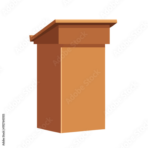Professional Wooden Podium for Presentations Conferences and Public Speaking Events