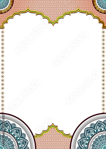 Islamic festival twibbon arabesque ramadan kareem or gold shape frame png milad un nabi transparent background