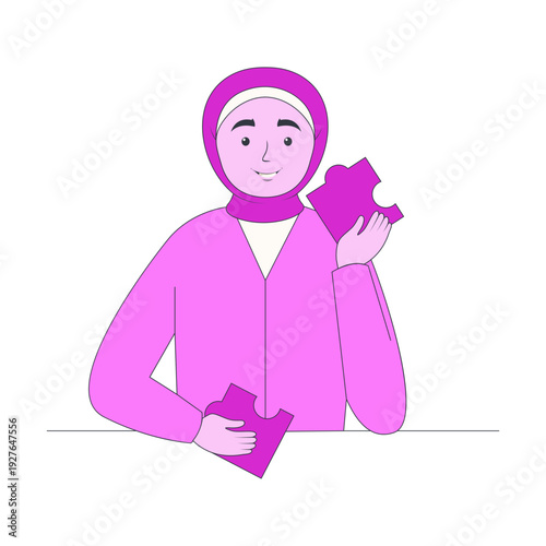 Creative Business Idea. Isolated on White Background. Flat Vector Character.