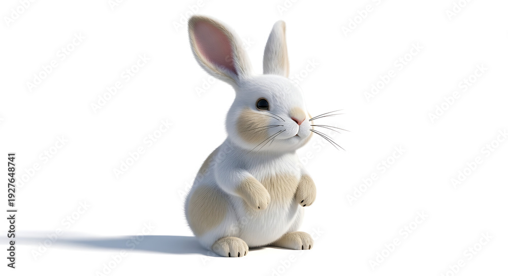 Obraz premium easter illustrations featuring bunnies, eggs, and flowers