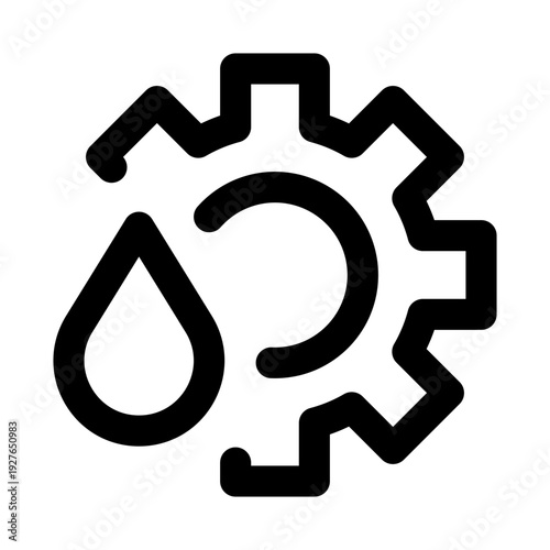 Hydro engineering icon. Hydro engineering modern professional line icon with minimal unique design representing water management, dams, irrigation, fluid systems, and civil infrastructure.