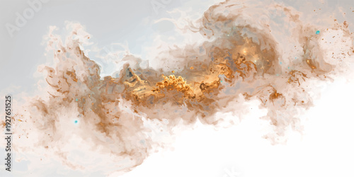 Beautiful winter landscape featuring white snow on a blue nature field under a bright sun and cloudy sky with a vintage texture.