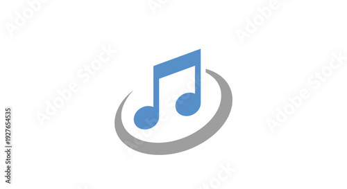 Musical Note Icon for Music and Audio Entertainment