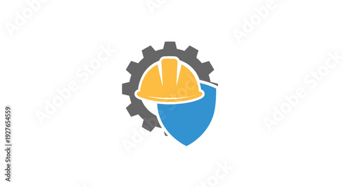 Industrial Safety and Protection Icon Representing Workplace Security and Engineering Excellence