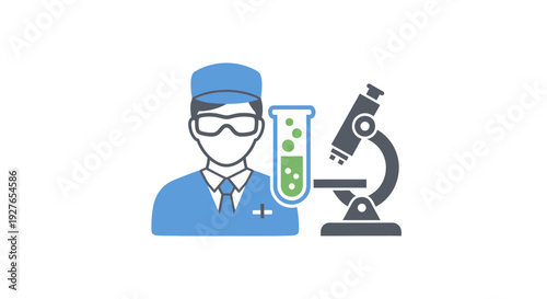 Expert Scientist Engaged in Laboratory Research with Essential Scientific Equipment