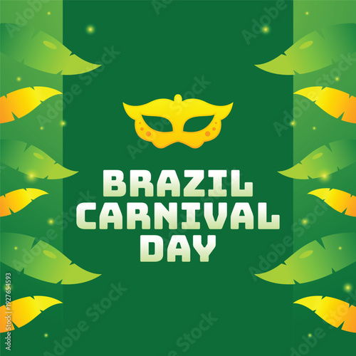 Brazil Carnival Day Realistic Design Background Event