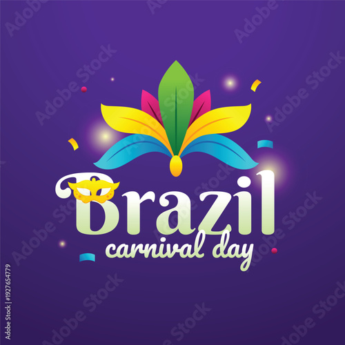 Brazil Carnival Day Realistic Design Background Event