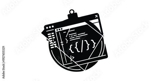 Programming code snippets displayed within a digital application window are isolated on a white background for use in software development presentations and technical marketing materials.