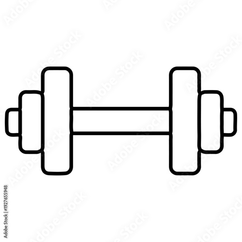 Modern dumbbell for fitness and strength training