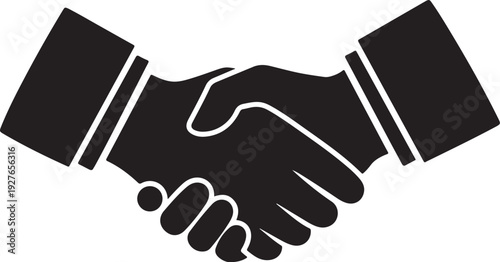 Handshake Agreement Partnership Business Deal Illustration