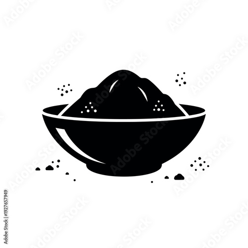 Bowl of Flour or Powdered Substance.