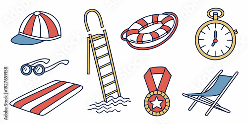 A vibrant collection of various national flags and symbols from around the world. Vector