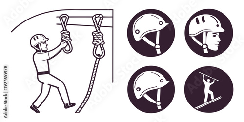 A visual guide to the different types of jumps in gymnastics Vector