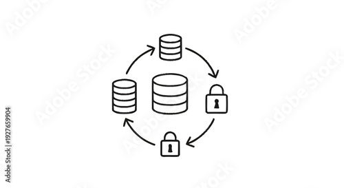 Database Security and Data Protection Concept.